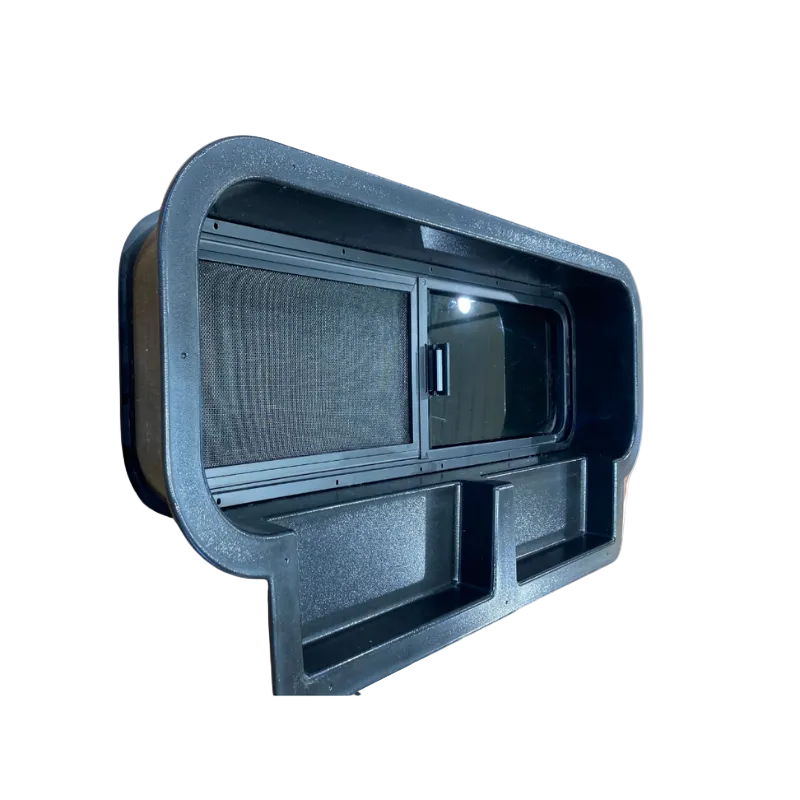 Ford Transit 10x33 Bunk Window Trim Ring with Storage Cubbies