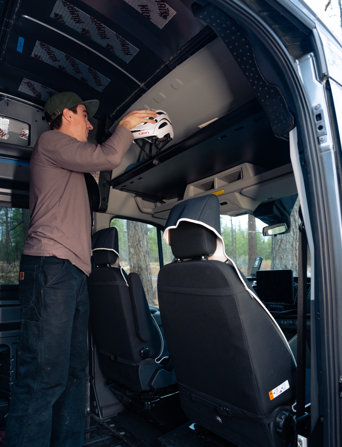 Ford Transit Headliner Shelf & Curtain Rod