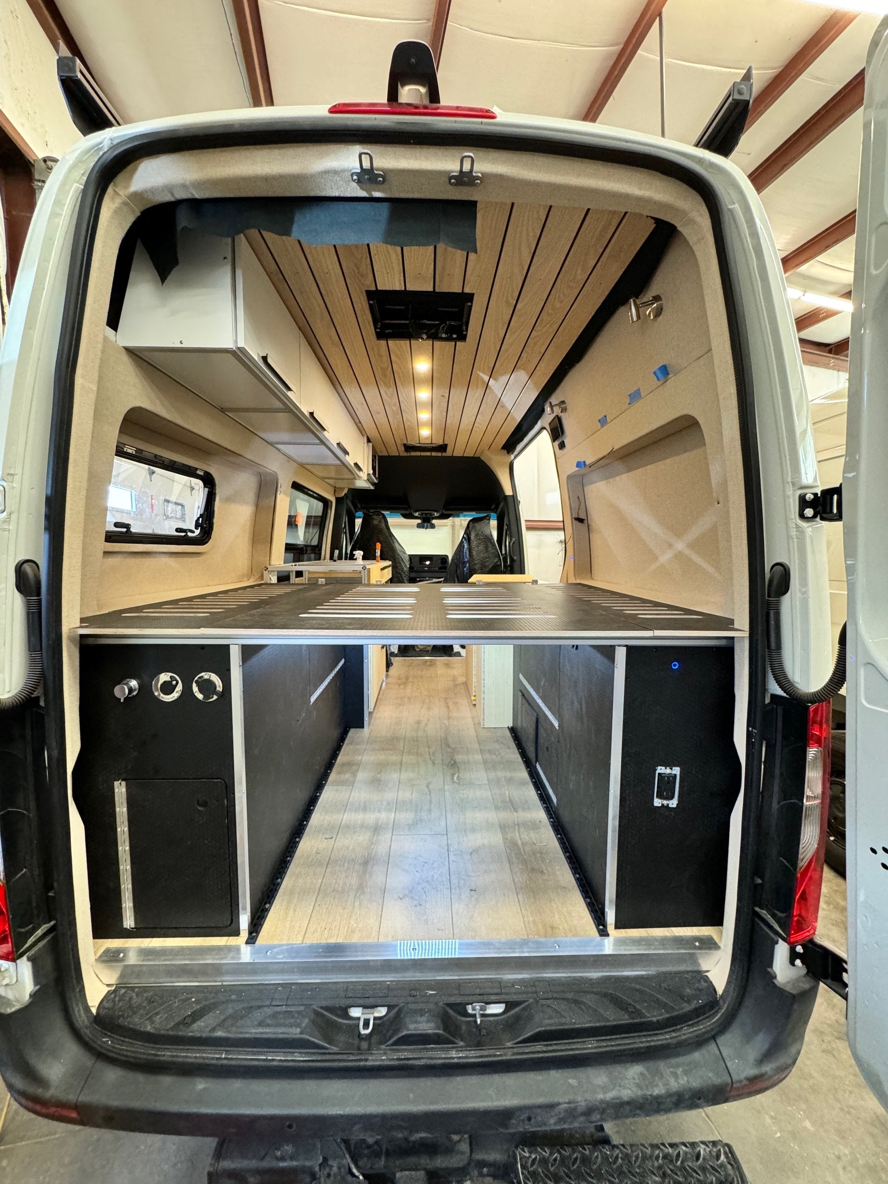 Finished van interior looking forward