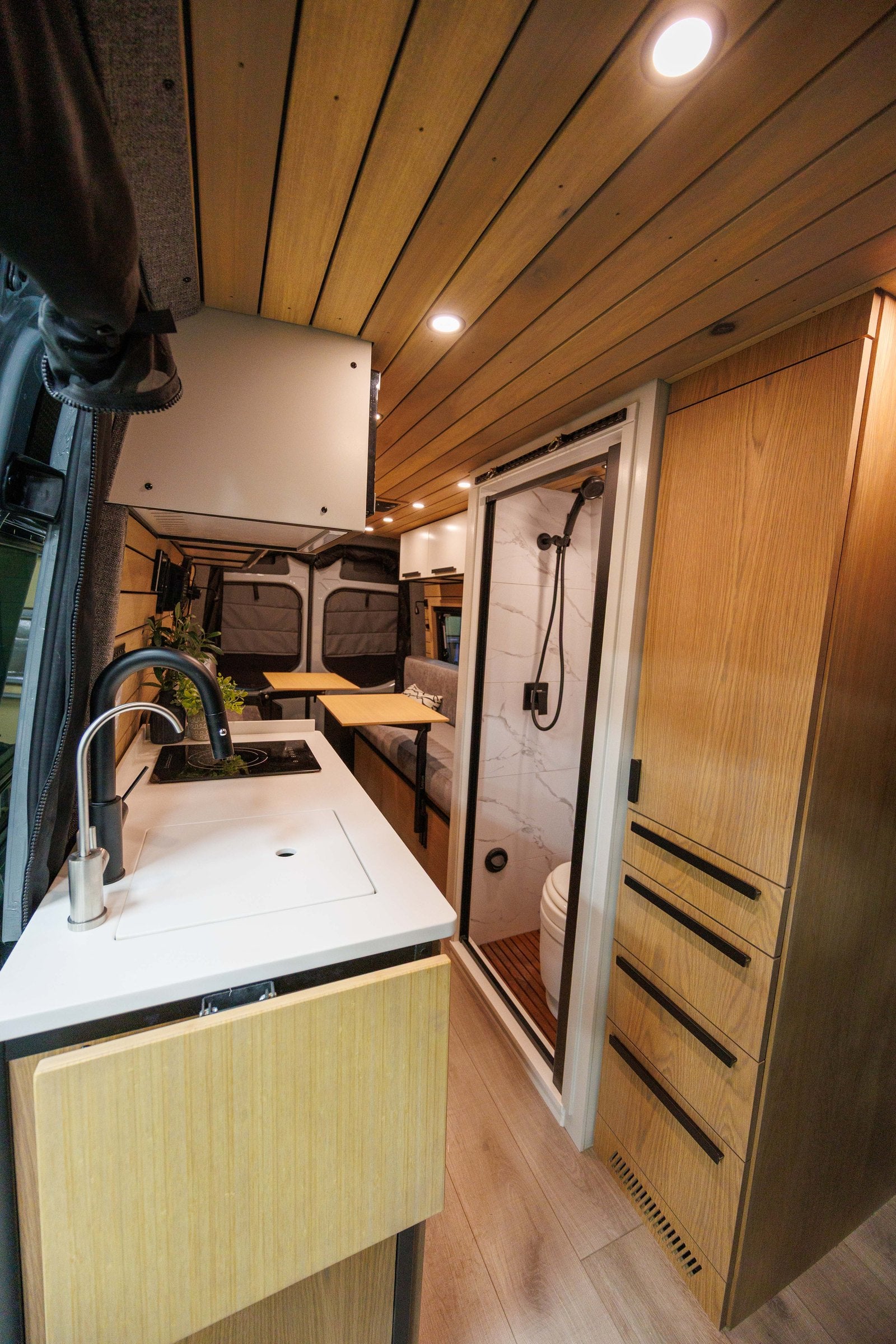 Snowbird galley and bath